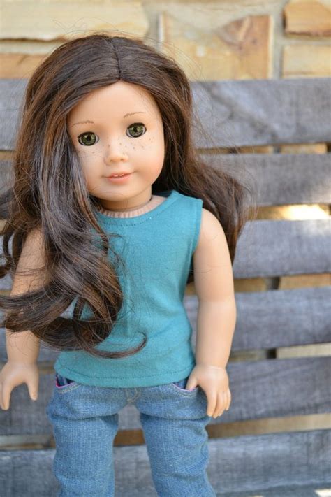 american girl doll clothes teal sleevless t shirt etsy doll clothes american girl american
