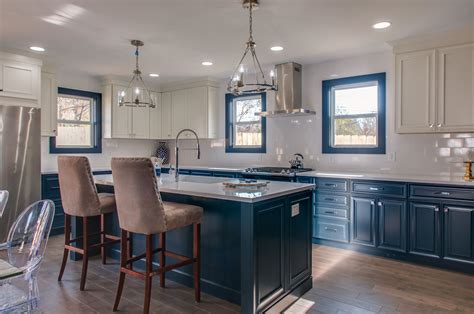 Hanstone Bold Color Kitchen With Tranquility Countertops Nautical Kitchen