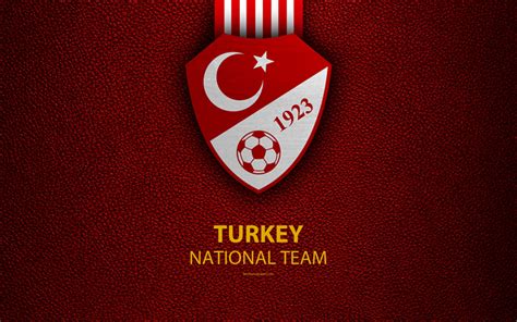 Download Wallpapers Turkey National Football Team 4k Leather Texture