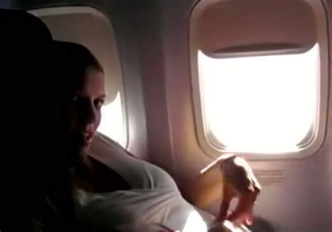 Nasty Girlfriend Masturbates And Flashes Her Pussy On Plane