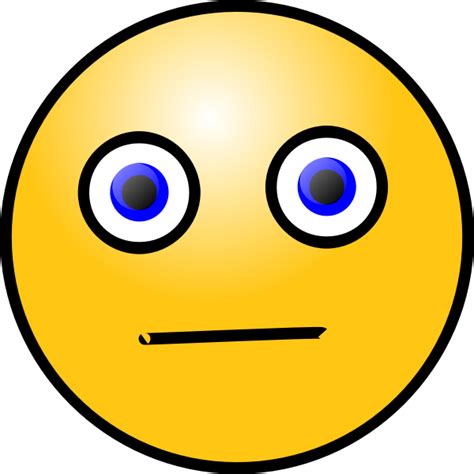 Vector Image Of Yellow Worried Smiley Free Svg
