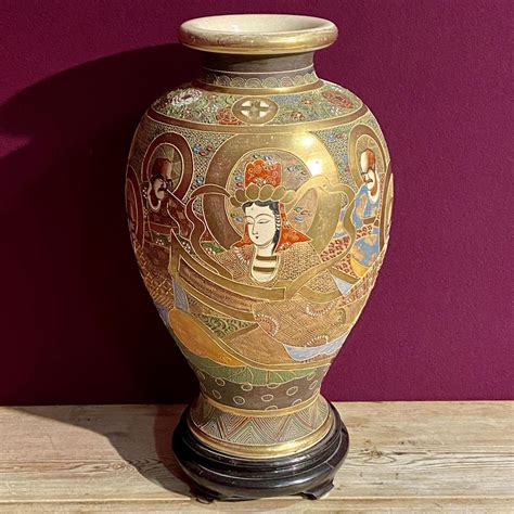 Early Th Century Japanese Satsuma Vase Antique Ceramics Hemswell