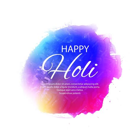 Premium Vector Abstract Colorful Happy Holi Background