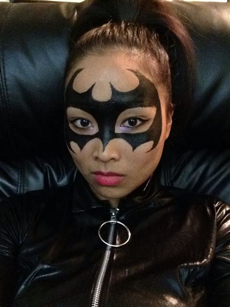 Easy Halloween Batgirl Batman Costume Makeup Easy Halloween Face