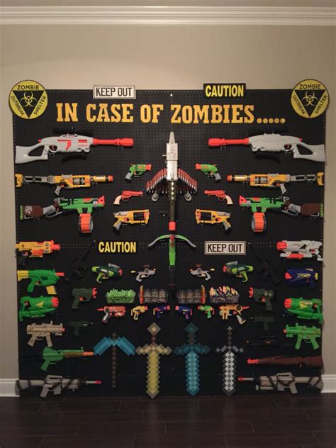 99 cent nerf gun cabinet: Nerf storage ideas! - A girl and a glue gun