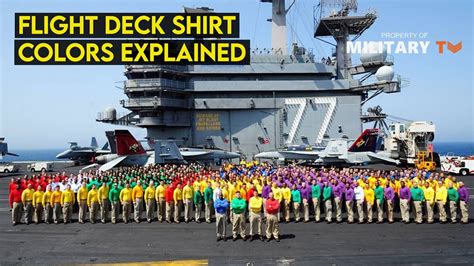 Us Navy Aircraft Carrier Flight Deck Shirt Colors Explained Youtube