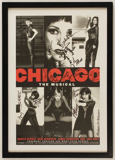 Lot Detail Chicago Broadway Cast Signed Original Poster