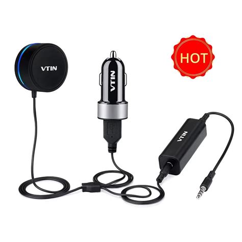 Vtin Bluetooth 40 Hands Free Car Kit Wireless Car Stereo Audio Music