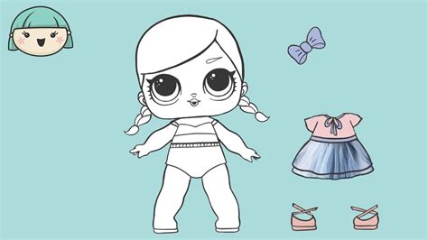 How To Draw A Beautiful Dress For A Lol Surprise Doll 👗 Drawing And