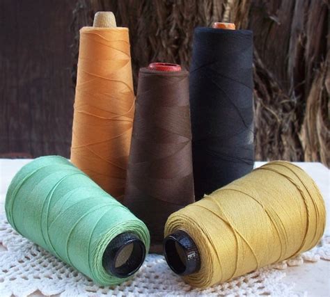 Vintage Large Spools Of Thread Fall Collection