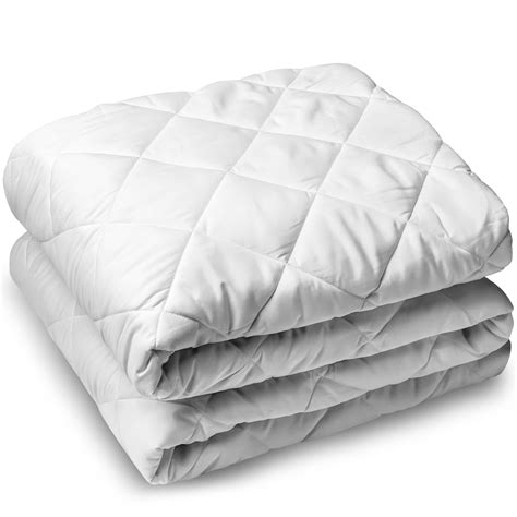 Bare Home Quilted Fitted Mattress Pad Cooling Mattress Topper