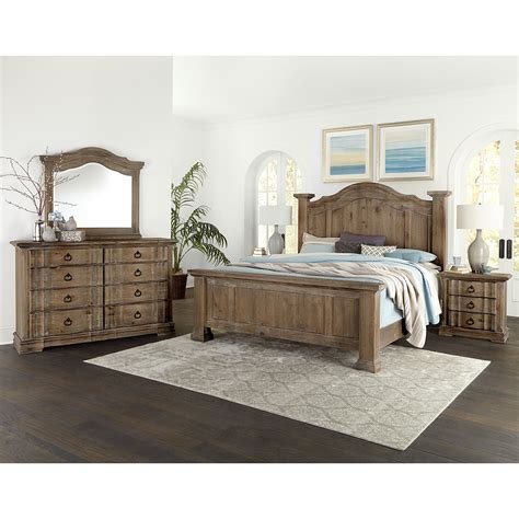 So, yes, if you seek out vintage bassett furniture, more than likely it is made of solid wood. Vaughan Bassett Rustic Hills King Bedroom Group | Belfort ...