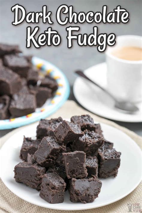 Dark Chocolate Keto Fudge Fat Bombs Low Carb Yum