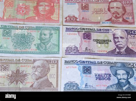 Cuban Banknotes Pesos Stock Photo Alamy