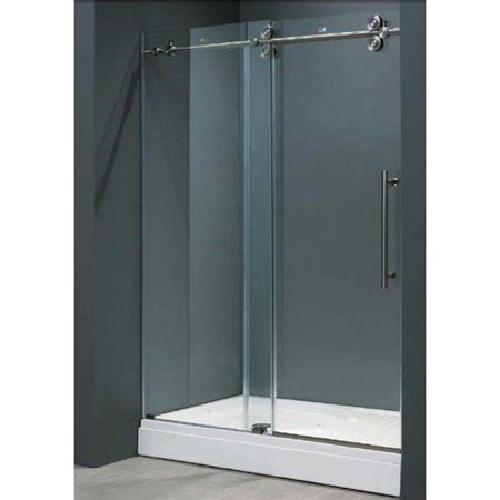 This means you won't have to worry about the weight of the glass putting. Vigo VG6041STCL4874 48-inch Frameless Shower door 3/8 ...