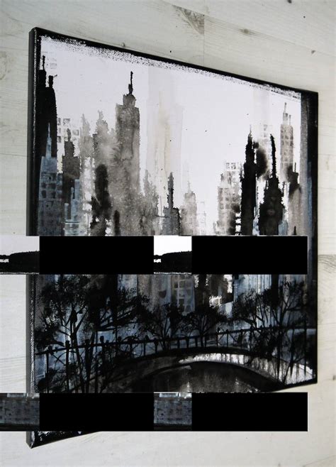 Black And White Skyline 2 Painting By Irina Rumyantseva Saatchi Art