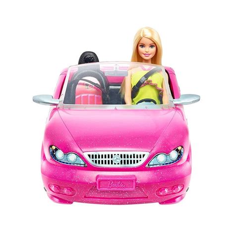 Barbie Glam Convertible Car Doll Mattel Hot Seats And Shine Nib Vehicle Pink Mattel Barbie