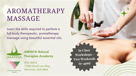 Aromatherapy Massage Aminya Natural Therapies Academy