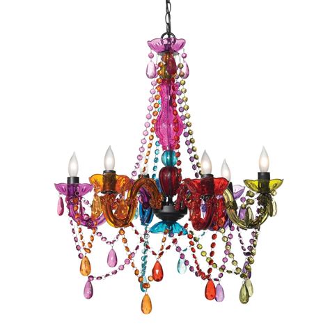 12 Photos Coloured Chandeliers
