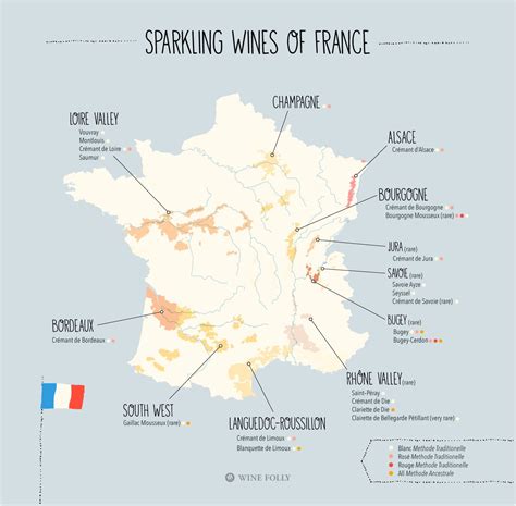 Beyond Champagne Sparkling Wines Of France Map Wine Folly