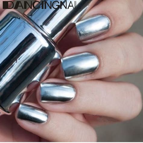 2pcs 15ml Metallic Mirror Effect Metal Silver Nail Polish Varnish 15ml