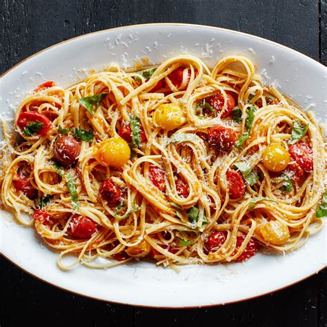 Minute Cherry Tomato Pasta Recipe Epicurious