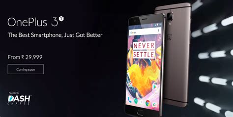 Oneplus 3t With 55 Inch Display Snapdragon 821 6gb Ram Launched