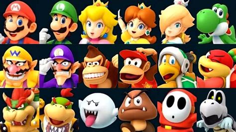 All Mario Girl Characters