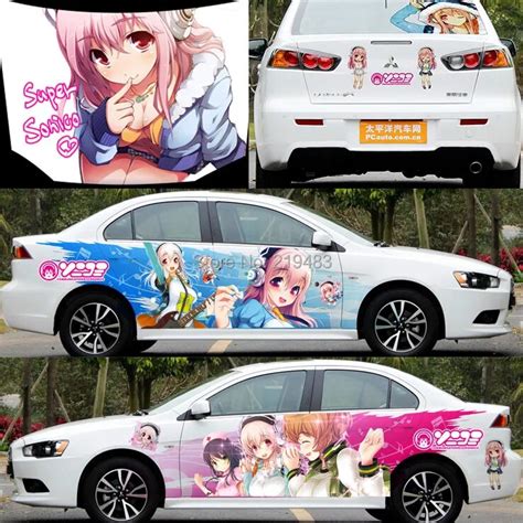 Diy 3d Car Whole Body Sticker Styling Decal Exterior Accessories Anime