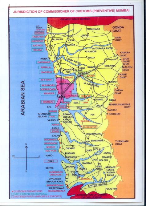 Mumbai Preventive Commissionerate Jurisdiction Map 725x1024 