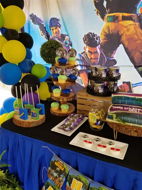 Fortnite Birthday Party Ideas Photo 9 Of 22 Catch My Party