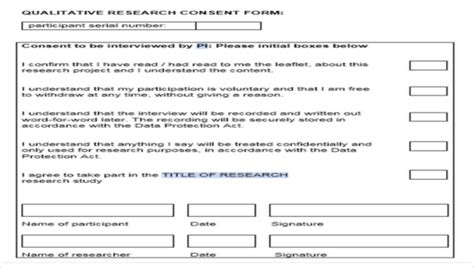 Free 6 Research Consent Forms In Pdf Ms Word