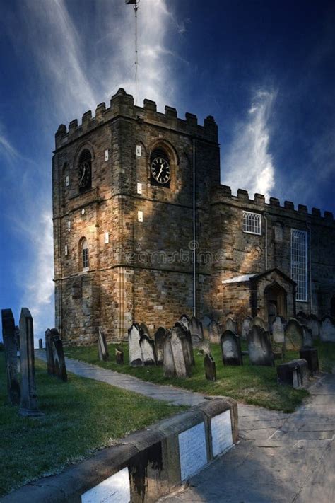 Church Of St Mary In Whitby In Ghostly Light Stock Photo Image Of