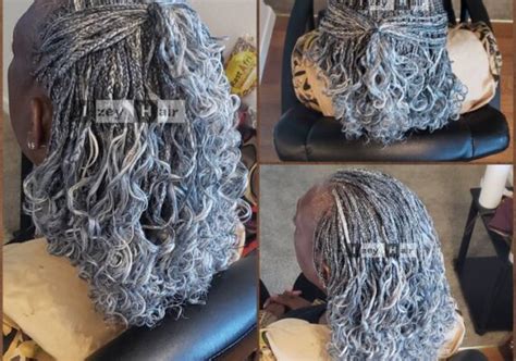 Salt and pepper box braids. Izey Hair Protective Styling - Hair Protective Styling ...