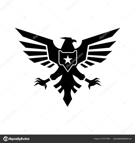 Flying Military Eagle Logo Stock Vector Image By ©eko07 227017692
