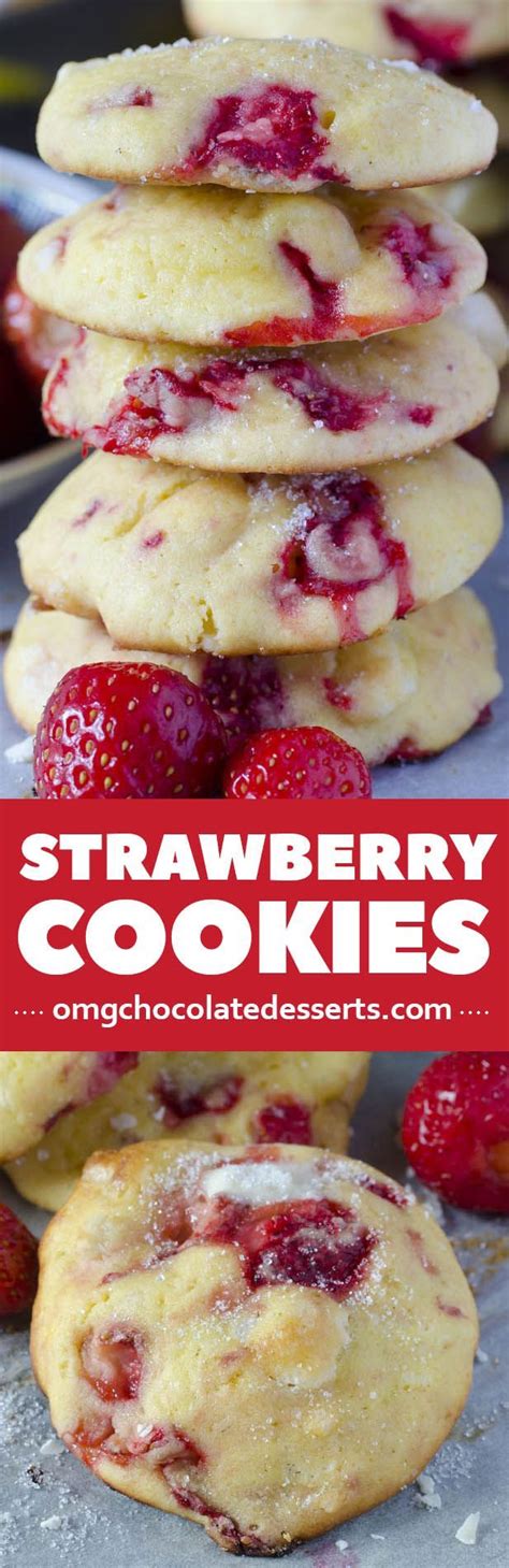 Amazingly Easy Strawberry Cookies With White Chocolate Chunks Only 4