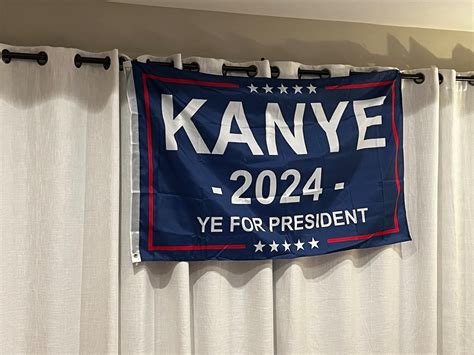Kanye 2024 Flag Vote For Kanye Flag Kanye Tapestry Etsy