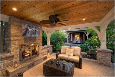 Making Your Covered Patio A Cozy Paradise With An Outdoor Fireplace