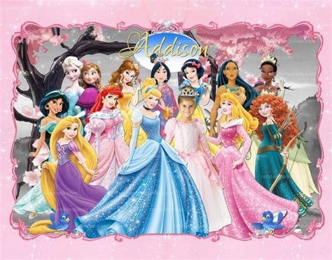 Personalize Kids Poster Be A Disney Princess Poster Princess