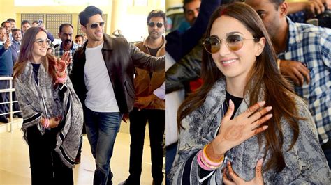 Newlyweds Sidharth Malhotra Kiara Advani Exude Happy Vibes In First