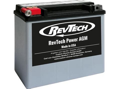 Revtech Etx20l Agm Battery Softail 91 Later Sportster Xl 97 03 Dyna