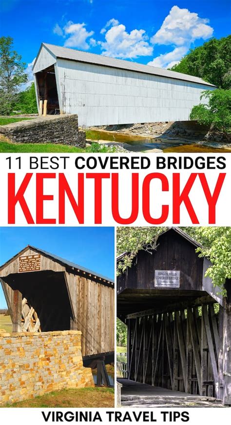 11 Iconic Covered Bridges In Kentucky Map