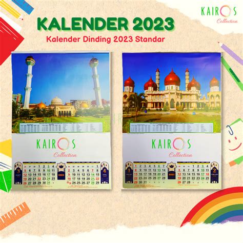 Jual Kalender Tahun 2023 Dinding Standar Masjid Kota Surabaya