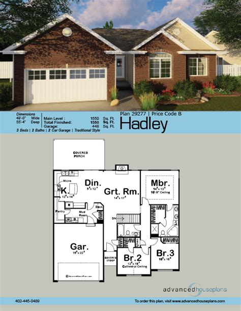 1 Story Traditional House Plan Hadley Dream House Plans New House