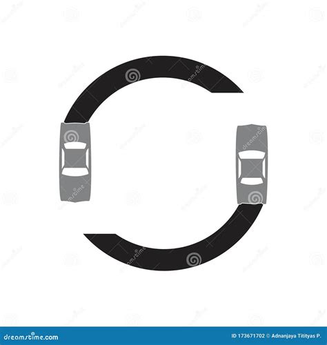 Drift Car Circle Design Vector Stock Vector Illustration Of Vector