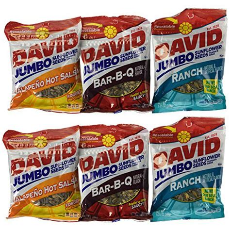 David Jumbo Sunflower Seeds 525 Oz Packages Variety Bundle Pack Of