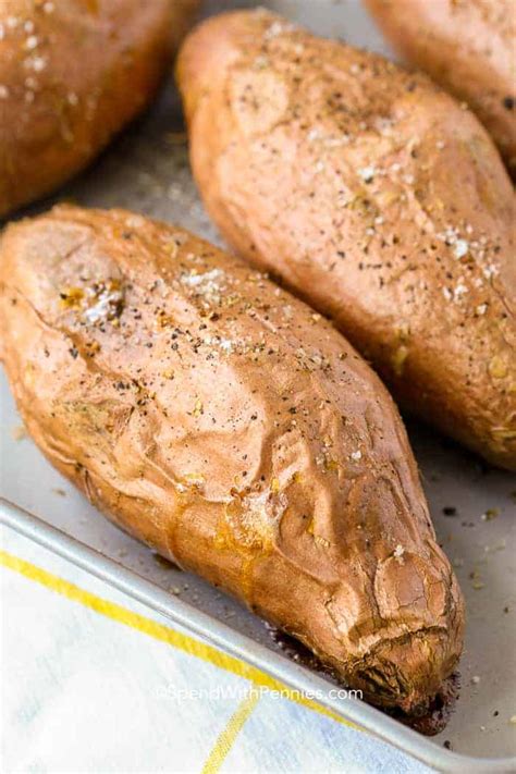 Pierce them on every side, rub salt over the jacket and toss them in the oven to bake. Baked Sweet Potato {Sweet or Savory} | YouTube Cooking Channel