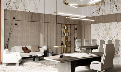 Part 12 Luxury Office On Behance Luxury Office Modern Office Design