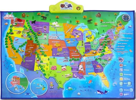 Printable United States Illustrated Map For Children The United