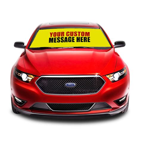 Custom Car Windshield Banners Also Known As Bucko Banners